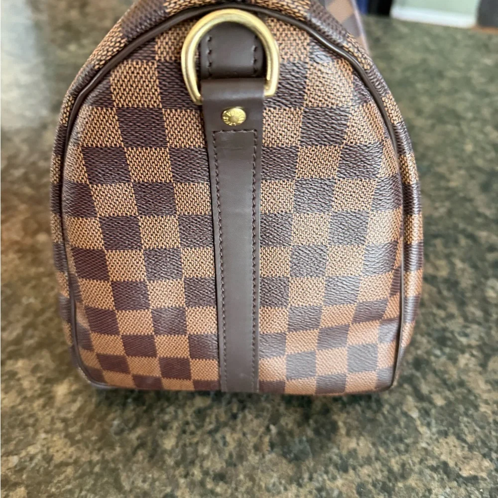 Louis Vuitton Brown Checkered Satchel - Picture 9 of 10
